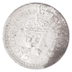 Silver Quarter Rupee Coin of King George VI of Bombay Mint of 1944.