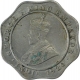 Copper Nickel  Four Annas Coin of King George V of Bombay Mint of 1920.