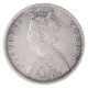 Silver Half Rupee Coin of Victoria Queen of Bombay Mint of 1862.