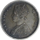 Silver Half Rupee Coin of Victoria Queen of Madras Mint of 1862.