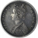 Silver Half Rupee Coin of Victoria Queen of Bombay Mint of 1874.