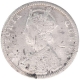 Silver Half Rupee Coin of Victoria Queen of Bombay Mint of 1876.