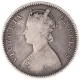 Silver Half Rupee Coin of Victoria Empress of Calcutta Mint of 1881.