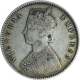 Silver Half Rupee Coin of Victoria Empress of Calcutta Mint of 1885.