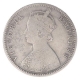 Silver Half Rupee Coin of Victoria Empress of Bombay Mint of 1886.