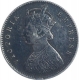 Silver Half Rupee Coin of Victoria Empress of Calcutta Mint of 1889.