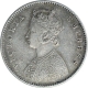 Silver Half Rupee Coin of Victoria Empress of Bombay Mint of 1897.