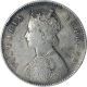 Silver Half Rupee Coin of Victoria Empress of Calcutta Mint of 1899.