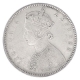 Silver Half Rupee Coin of Victoria Empress of Bombay Mint of 1899.