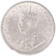 Silver Half Rupee Coin of King George V of Calcutta Mint of 1923.