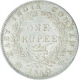 Silver One Rupee Coin of Victoria Queen of Bombay Mint of 1840.