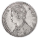 Silver One Rupee Coin of Victoria Queen of Bombay Mint of 1862.