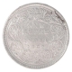 Silver One Rupee Coin of Victoria Queen of Bombay Mint of 1862.