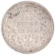 Silver One Rupee Coin of Victoria Queen of Bombay Mint of 1862.