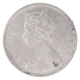 Silver One Rupee Coin of Victoria Empress of Bombay Mint of 1878.