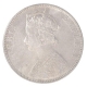 Silver One Rupee Coin of Victoria Empress of Bombay Mint of 1898.