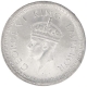 Silver One Rupee Coin of King George VI of Bombay Mint of 1945.