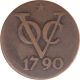 Copper Cash Coin of Dutch.