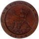 Copper Two Pence Coin of Georgius III of United Kingdom. 