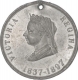 Medallion of Victoria Regina of British India of 1897.