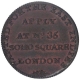 Copper Recruiting Token of East India Company.