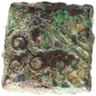 Copper Square Coin of Satakarni I of Nashik Region of Satavahana Dynasty.