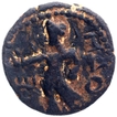 Copper Drachma Coin of Kanishka I of Kushan Dynasty.