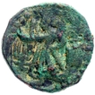 Copper Di Drachma of Huvishka of Kushana Dynasty.