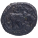 Copper Kasu Coin of Devaraya II of Sangama Dynasty of Vijayanagara Empire.