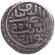 Silver Half Tanka Coin of Nasir ud din Mahmud Shah I of Mustafabad Mint of Gujarat Sultanate.