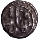 Silver One Sixth Tanka Coin of Qutb ud din Bahadur of Gujarat Sultanate.