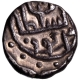 Silver One Sixth Tanka Coin of Qutb ud din Bahadur of Gujarat Sultanate.