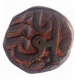 Copper Half Dam Coin of Akbar of Narnol Mint.