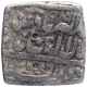 Silver Square One Rupee Coin of Akbar of Fathpur Dar ul Sultana Mint.