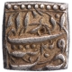 Silver Square One Rupee Coin of Akbar of Tatta Mint of Azar Month.