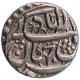 Silver One Rupee Coin of Akbar of Allahabad Mint.