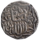 Silver One Rupee Coin of Akbar of Hisar Firoza Mint.