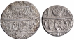 Silver Half Rupee & One Rupee Coins of Shahjahan of Daulatabad Mint.