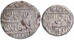 Silver Half Rupee & One Rupee Coins of Shahjahan of Daulatabad Mint.