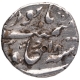 Silver Half Rupee Coin of Aurangazeb Alamagir of Surat Mint.