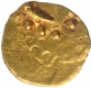 Gold Half Fanam Coin of Shah Alam II of Karpa Mint.