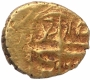 Gold Fanam Coin of Sarabhaji I of Marathas of Tanjavur.