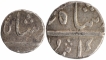 Silver Half Rupee & Rupee Coins of Imtaya ud daula of Broach State