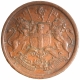 Copper One Twelfth Anna Coin of East India Company of Madras Mint of 1835.