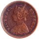 Copper One Twelfth Anna Coin of Victoria Empress of Bombay Mint of 1886.