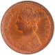 Copper One Twelfth Anna Coin of Victoria Empress of Calcutta Mint of 1893.