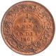 Copper One Twelfth Anna Coin of Victoria Empress of Calcutta Mint of 1901.