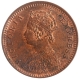 Copper One Twelfth Anna Coin of Victoria Empress of Calcutta Mint of 1901.