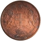 Copper Half Pice Coin of East India Company of Calcutta Mint of 1853.