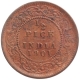 Copper Half Pice Coin of Victoria Empress of Calcutta Mint of 1901.